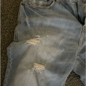 American Eagle wide leg distressed jeans